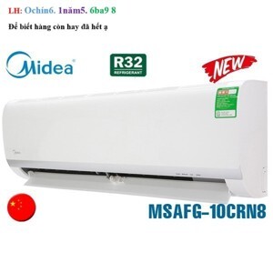 Điều hòa Midea 9000BTU 1 chiều MSAFC-10CRN8 gas R32