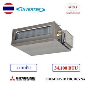 Điều hòa Mitsubishi Inverter 34000 BTU 2 chiều FDUM100VH/FDC100VNA gas R-32