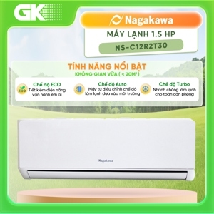 Điều hòa Nagakawa 12000 BTU 1 chiều NS-C12R2T31 gas R-32