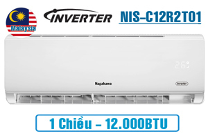 Điều hòa Nagakawa 12000 BTU 1 chiều Inverter NIS-C12R2T01 gas R-32