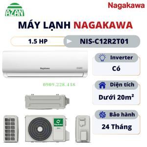 Điều hòa Nagakawa 12000 BTU 1 chiều Inverter NIS-C12R2T01 gas R-32