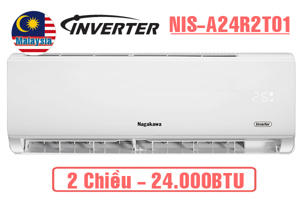 Điều hòa Nagakawa 24000 BTU 2 chiều Inverter NIS-A24R2T01 gas R-32