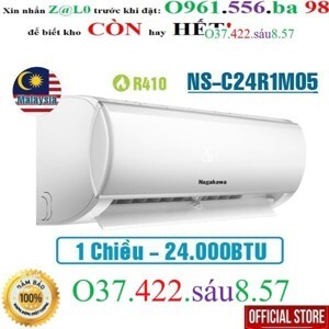 Điều hòa Nagakawa 24000BTU 1 chiều NS-C24R1M05 gas R-410A