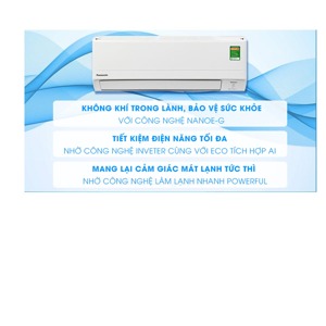 Điều hòa Panasonic 1 chiều 12000BTU Inverter XPU12WKH- 8M gas R-32