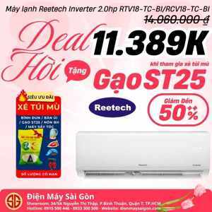 Điều hòa Reetech RTV18-TC 18000 BTU 1 chiều Inverter gas R-32