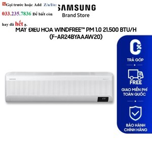 Điều hòa Samsung Inverter 24000 BTU 1 chiều F-AR24BYAAAW20 gas R-32