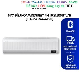 Điều hòa Samsung Inverter 24000 BTU 1 chiều F-AR24BYAAAW20 gas R-32