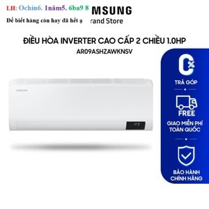 Điều hoà Samsung 2 chiều 9000btu inverter AR09ASHZAWKNSV gas R-410A