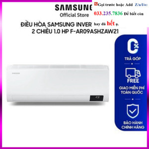 Điều hòa Samsung Inverter 9000 BTU 2 chiều F-AR09ASHZAW21 gas R-32