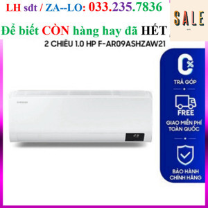 Điều hòa Samsung Inverter 9000 BTU 2 chiều F-AR09ASHZAW21 gas R-32