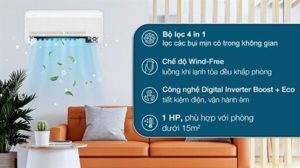 Điều hòa Samsung Inverter 9000 BTU 1 chiều AR10CYECAWKNSV gas R-32