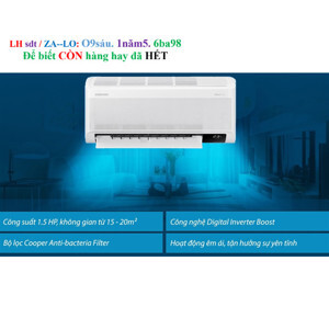 Điều hòa Samsung Inverter 12000 BTU 1 chiều  AR13CYHAAWKNSV gas R-32