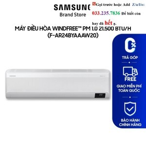 Điều hòa Samsung Inverter 18000 BTU 1 chiều F-AR18BYAAAW20 gas R-32