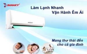 Điều hòa Sanaky 1 chiều 12000BTU SNK-12C32R gas R32