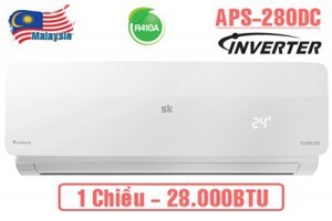 Điều hòa Sumikura Inverter 28000 BTU 2 chiều APS/APO-H280DC gas R-410A