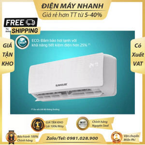 Điều hòa Sunhouse 9000 BTU 1 chiều SHR-AW09C110 gas R-410A