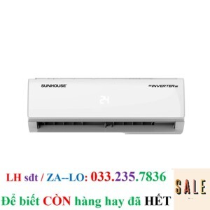 Điều hòa Sunhouse 9000 BTU 1 chiều Inverter SHR-AW09IC610 gas R-410A