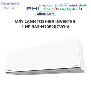 Điều hòa Toshiba 1 chiều 9000 BTU Inverter RAS-H10E2KCVG-V gas R-32