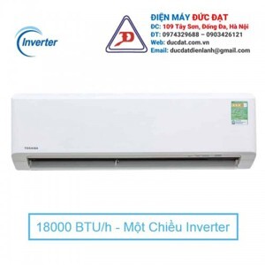 Điều hòa Toshiba Inverter 18000 BTU 1 chiều RAS-18S3KCV-V gas R-410A