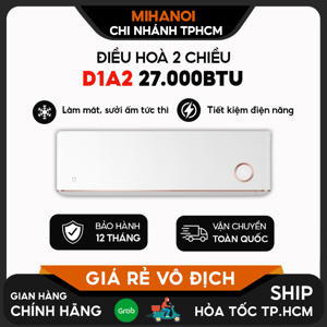 Điều hoà Xiaomi Mijia 27000 BTU 2 chiều KFR-72GW-D1A2 gas R-32