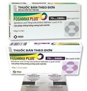 Điều trị bệnh loãng xương ở phụ nữ Fosamax plus 70mg/2800IU