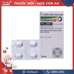 Điều trị bệnh loãng xương ở phụ nữ Fosamax plus 70mg/2800IU