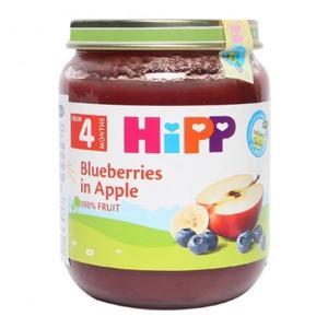 Dinh dưỡng đóng lọ Hipp vị dâu tím, táo tây 125g