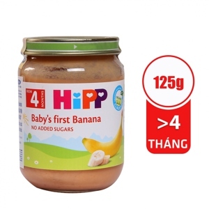 Dinh dưỡng đóng lọ HiPP chuối ăn dặm khởi đầu 125g