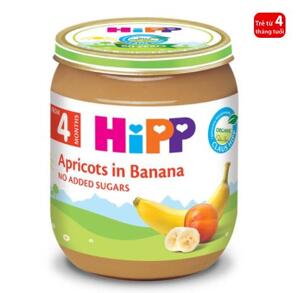 Dinh dưỡng đóng lọ HiPP chuối mơ 125g