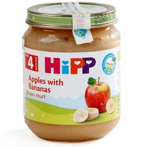 Dinh dưỡng đóng lọ HiPP chuối táo 125g