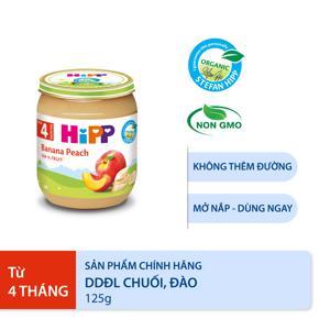 Dinh dưỡng đóng lọ HiPP đào chuối 125g