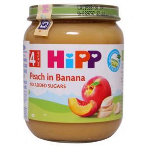 Dinh dưỡng đóng lọ HiPP đào chuối 125g