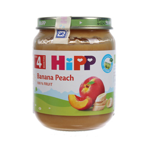 Dinh dưỡng đóng lọ HiPP đào chuối 125g