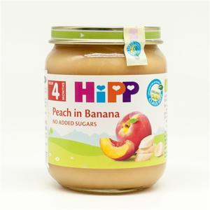 Dinh dưỡng đóng lọ HiPP đào chuối 125g