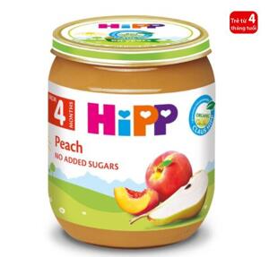 Dinh dưỡng đóng lọ HiPP đào tây 125g