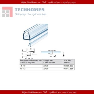 Định vị kính Hafele 950.06.590