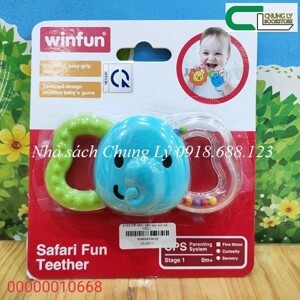 Đồ chơi cầm tay xúc xắc hình voi kiêm gặm nướu mềm Winfun 0165