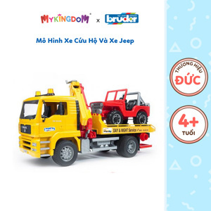 Đồ chơi dạng mô hình theo tỷ lệ thu nhỏ 1:16 Bruder - Xe cứu hộ MAN T BRU02750