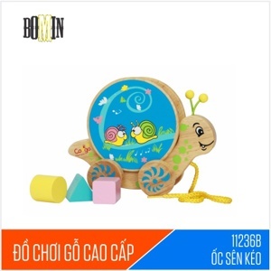 Đồ chơi gỗ ốc sên kéo B Nam Hoa 11236B