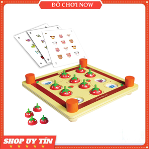 Đồ chơi gỗ tìm cặp trái dâu bằng gỗ Winwintoys 67222