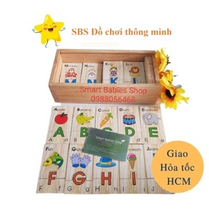 Đồ chơi gỗ - Bộ tìm chữ cái Tiếng anh Winwintoys 64312