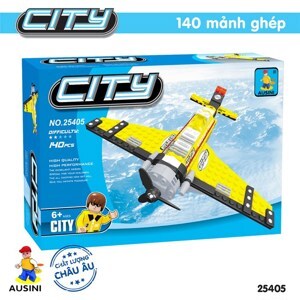 Đồ chơi lắp ráp Ausini - Thành phố hiện đại - Máy bay 25405 (140 mảnh ghép)