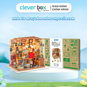 Đồ chơi lắp ráp gỗ 3D Mô hình Nhà DIY Doll House Sams Study DG102