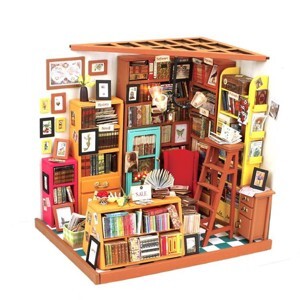 Đồ chơi lắp ráp gỗ 3D Mô hình Nhà DIY Doll House Sams Study DG102