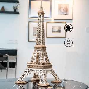 Đồ chơi lắp ráp gỗ 3D Robotime TG501 - Mô hình Eiffel Tower