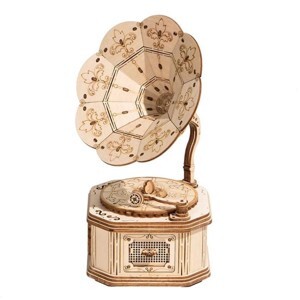 Đồ chơi lắp ráp gỗ 3D Robotime TG408 - Máy Hát Cổ Điển Gramophone