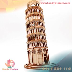 Đồ chơi lắp ráp gỗ 3D Robotime TG304 - Mô hình Tháp Nghiêng Pisa Leaning Tower