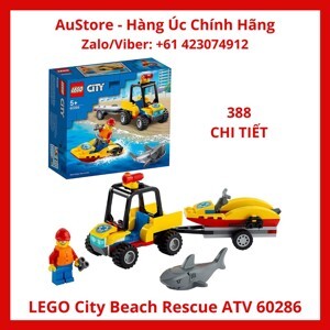 Đồ chơi lắp rắp Lego City 60286 Xe Và Cano Cứu Hộ Biển