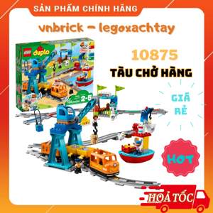 Đồ chơi lắp ráp Lego Duplo 10875 - Xe Lửa Chở Hàng