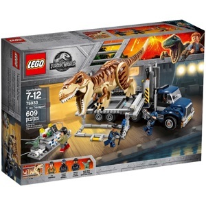 |Đồ chơi lắp ráp Lego Khủng Long Jurassic World 75933 - Xe Truy Bắt Khủng Long Bạo Chúa T. rex